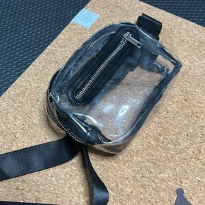Transparent Black Crossbody Bag
